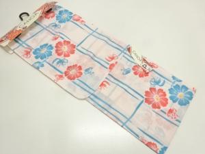 未使用品　花模様浴衣